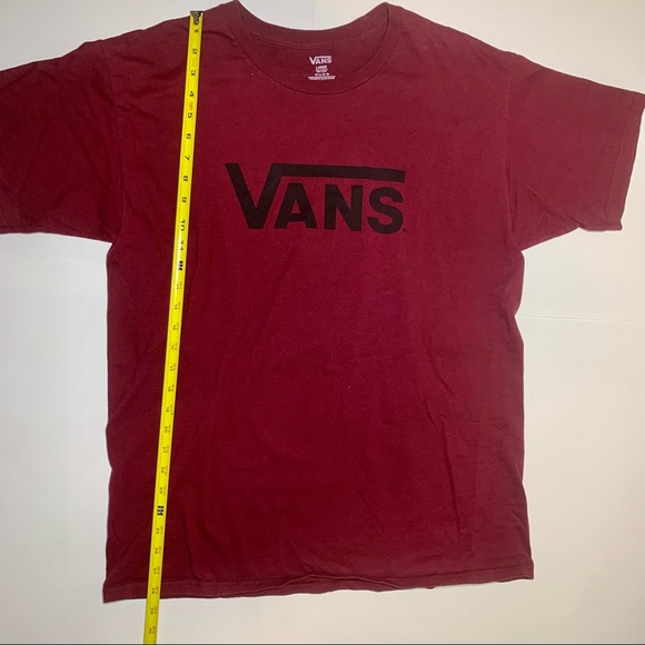 Vans Burgandy Color Men T-Shirt Men Size Large - Picture 4 of 4